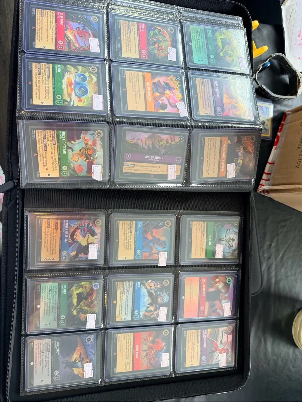 Disney Lorcana penny and hard sleeved TCG prices